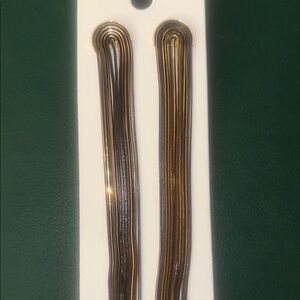 Express Metallic Black Dangle Earrings